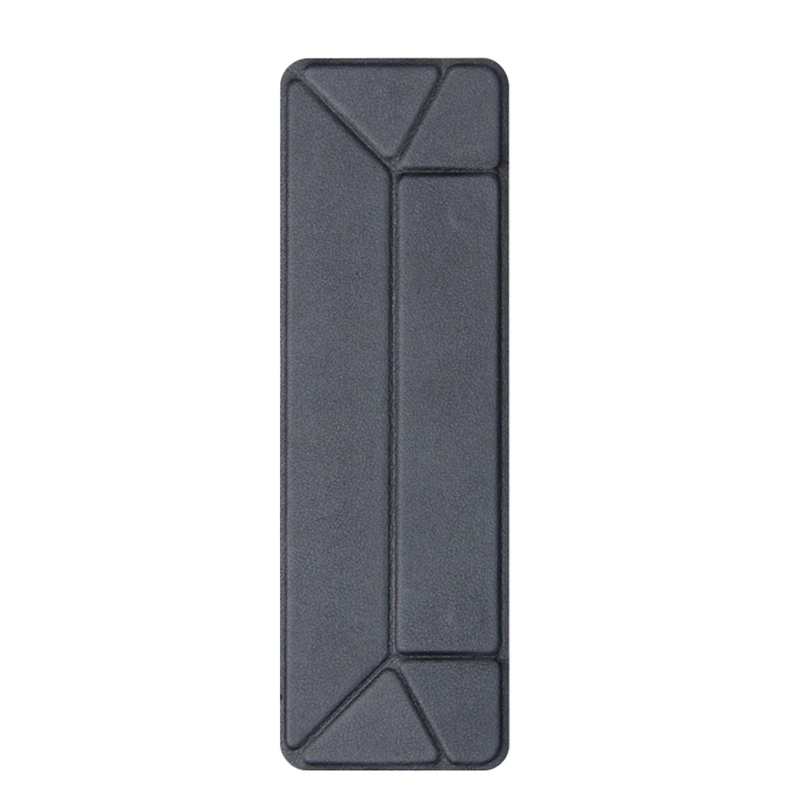 PU Tablet Stand Bracket Adhesive Adjustable Tablet Bracket Foldable Desktop Laptop Bracket for Laptop Notebook  Black
