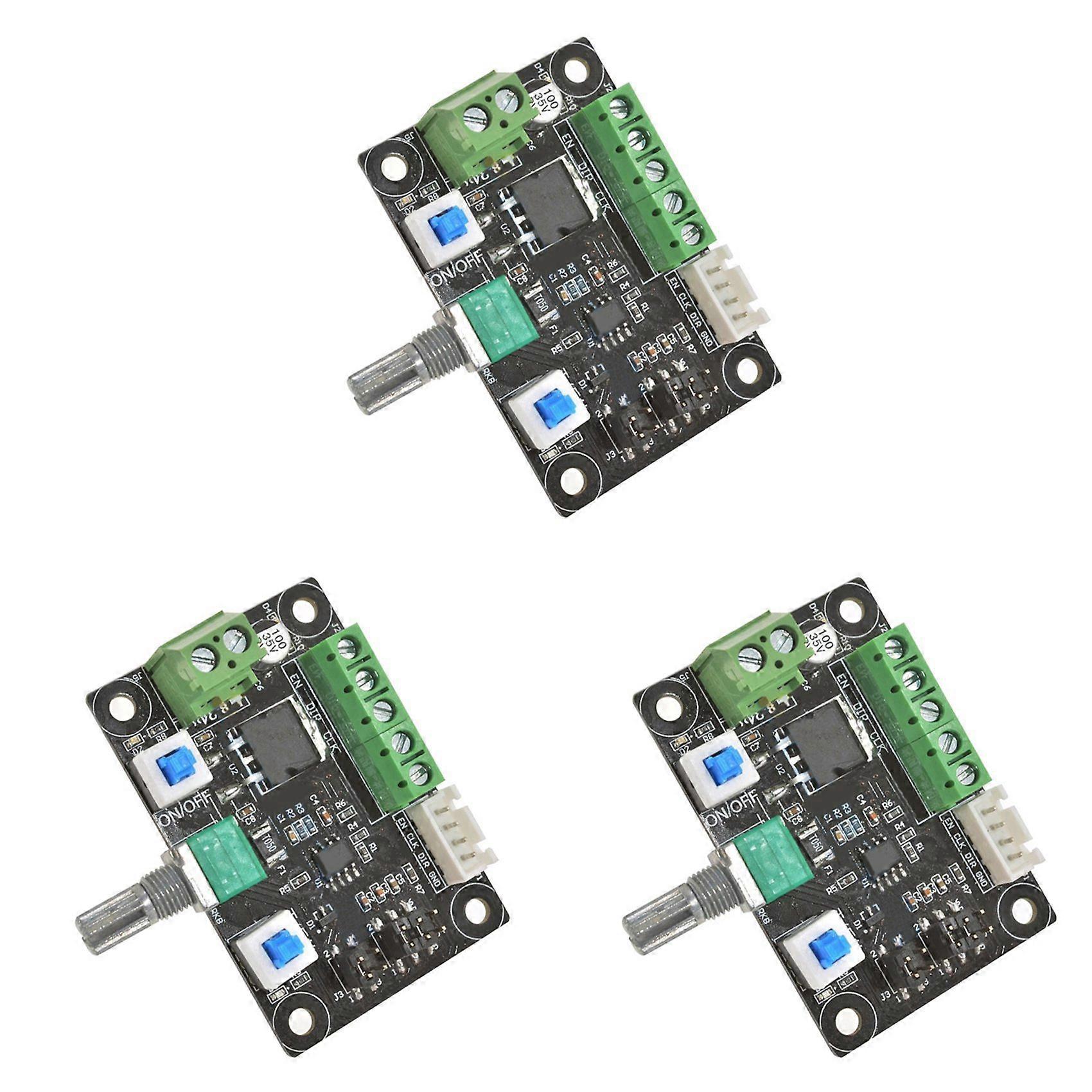 3X DC 12V 24V Stepper Motor Pulse Signal Generator Module for Stepper Motor Driver Controller Speed Regulator 8-24V