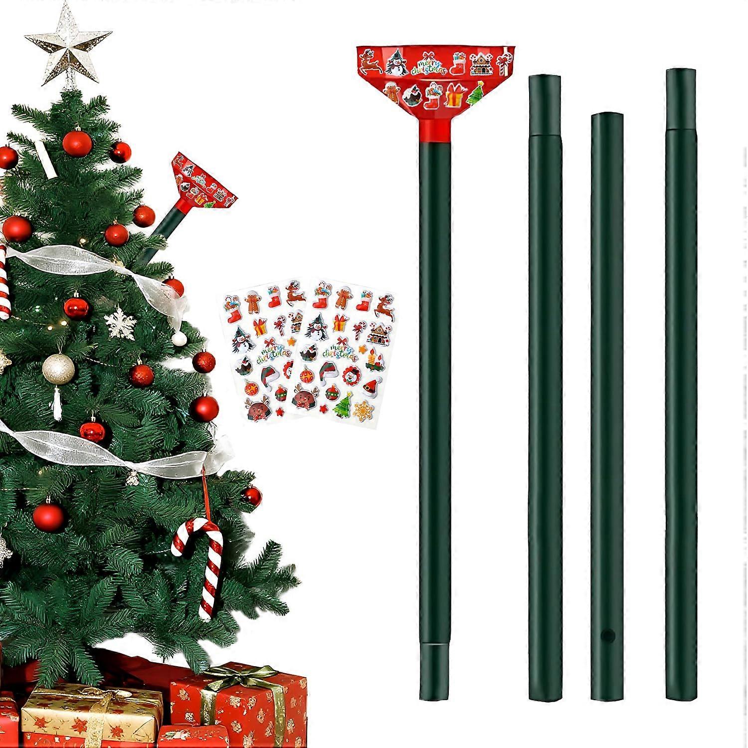Christmas Tree Watering Funnel with Adjustable Twistlock Length, Durable Metal StandUp Design