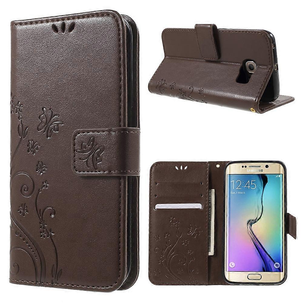 Butterfly Leather Protecive Cover for Samsung Galaxy S6 Edge G925