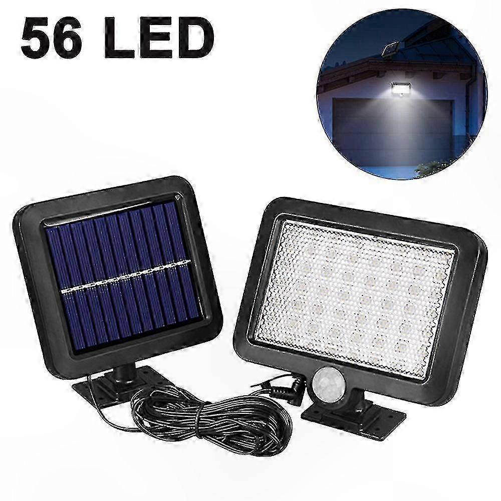 LED Solar Wall Light with Motion Sensor, IP65 Waterproof, Adjustable Security Flood Light for Outdoor Use