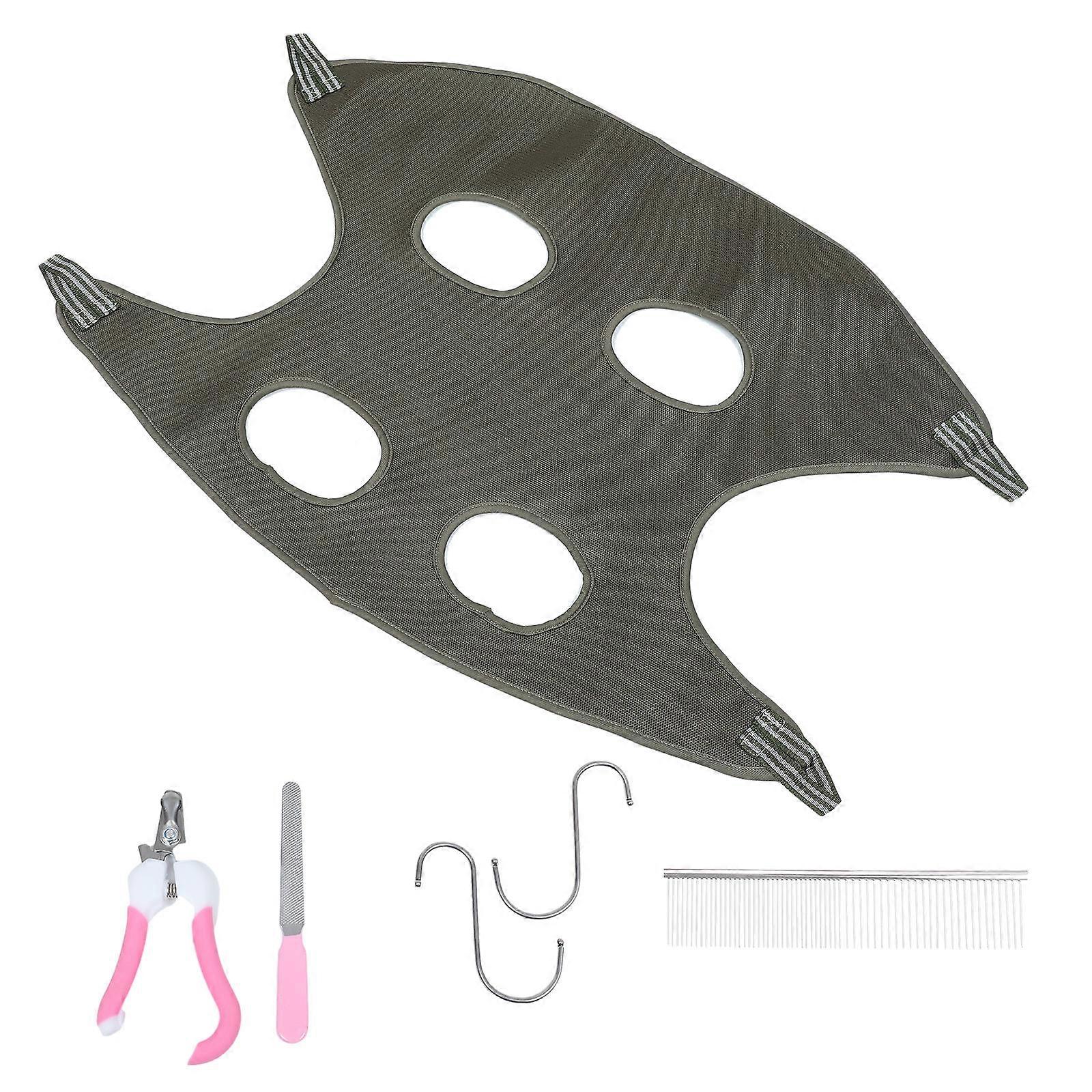 Hammock for Pets Nail Trimming Along with Grooming Hammock and 2Sets