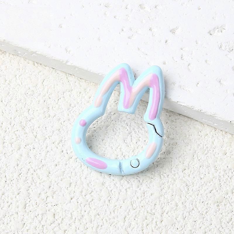 1/10Pcs Colorful Rabbit Cute Keychain Metal DIY Key Chain Bag Pendant Gifts Car Keychains Fashion Jewelry Keychain Accessories