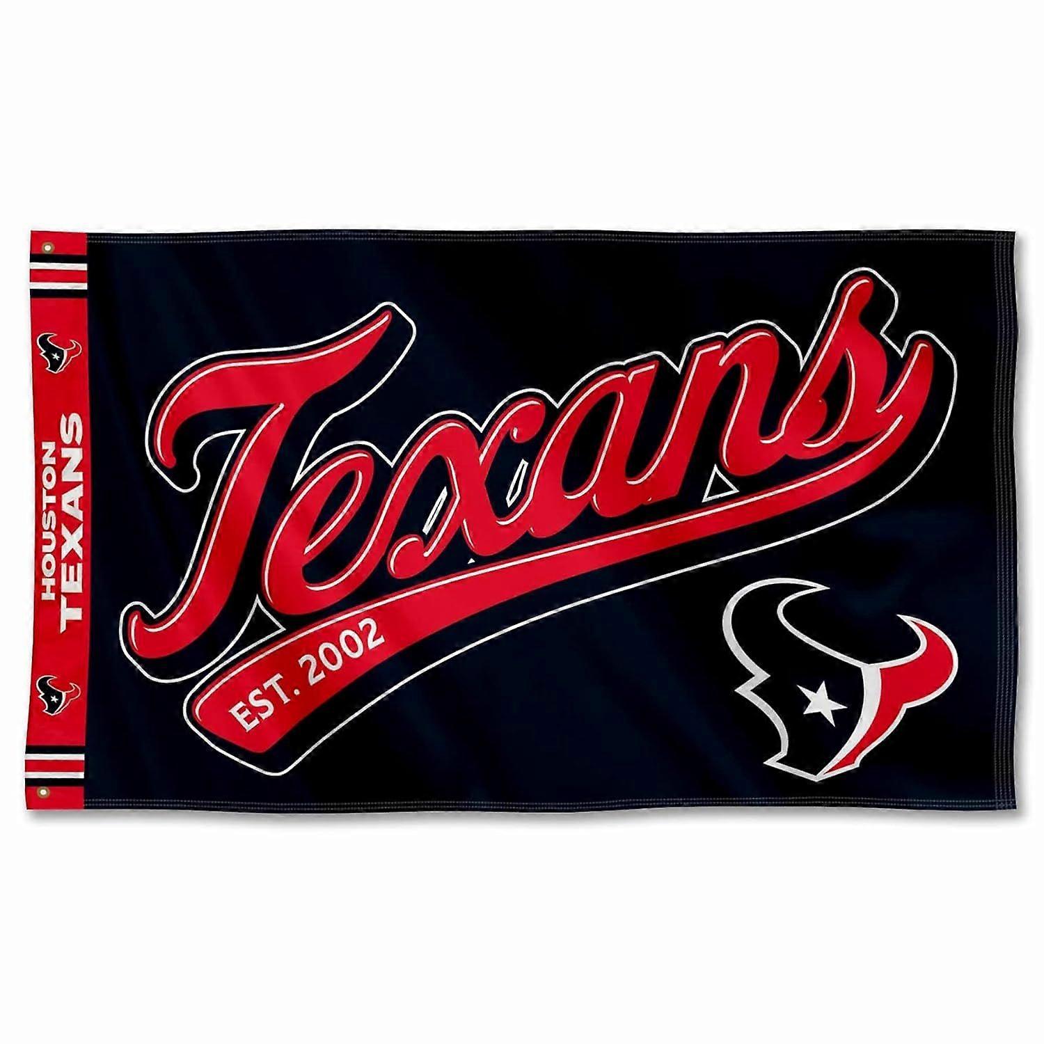 Houston Texans Script Logo Premium Flag-729