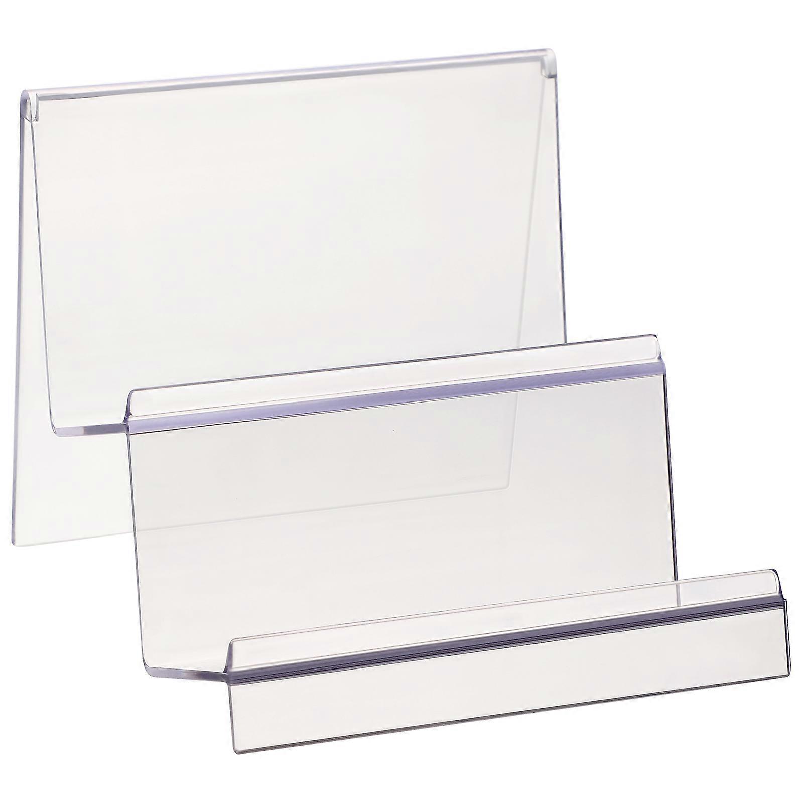 Acrylic Cosmetic Display Stand Wallet Display Rack Two Layers