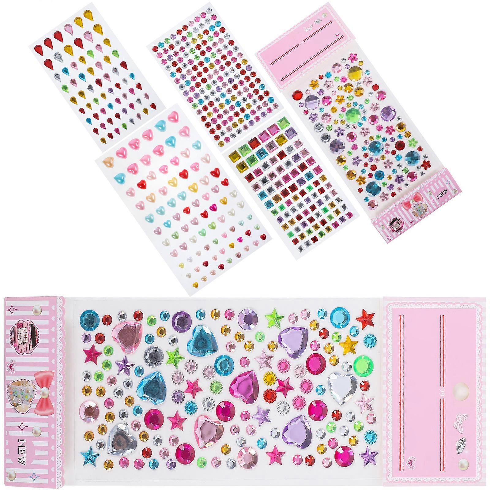 Large Rhinestones For Crafting Decorative Makeup Gems Diy Craft Projects Assorted Color Sheets