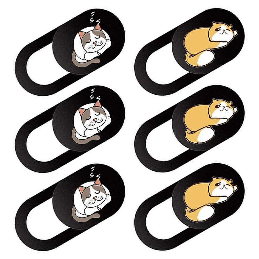 Webcam Cover with Adhesive Design for Privacy 6Pcs Set