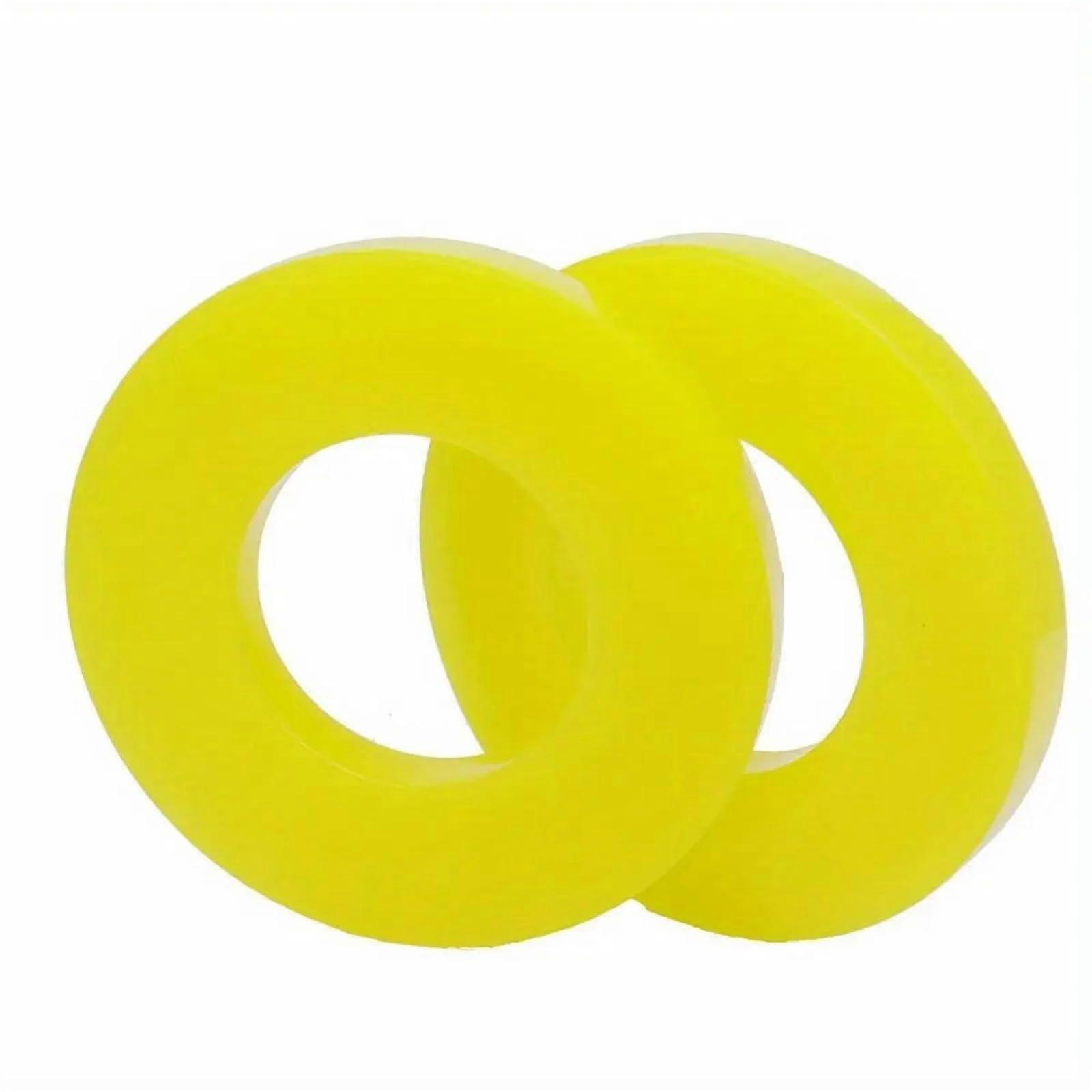 2PCS Yellow Car Shock Absorber Mount with Strut Tower Cushion for Vibration Absorption