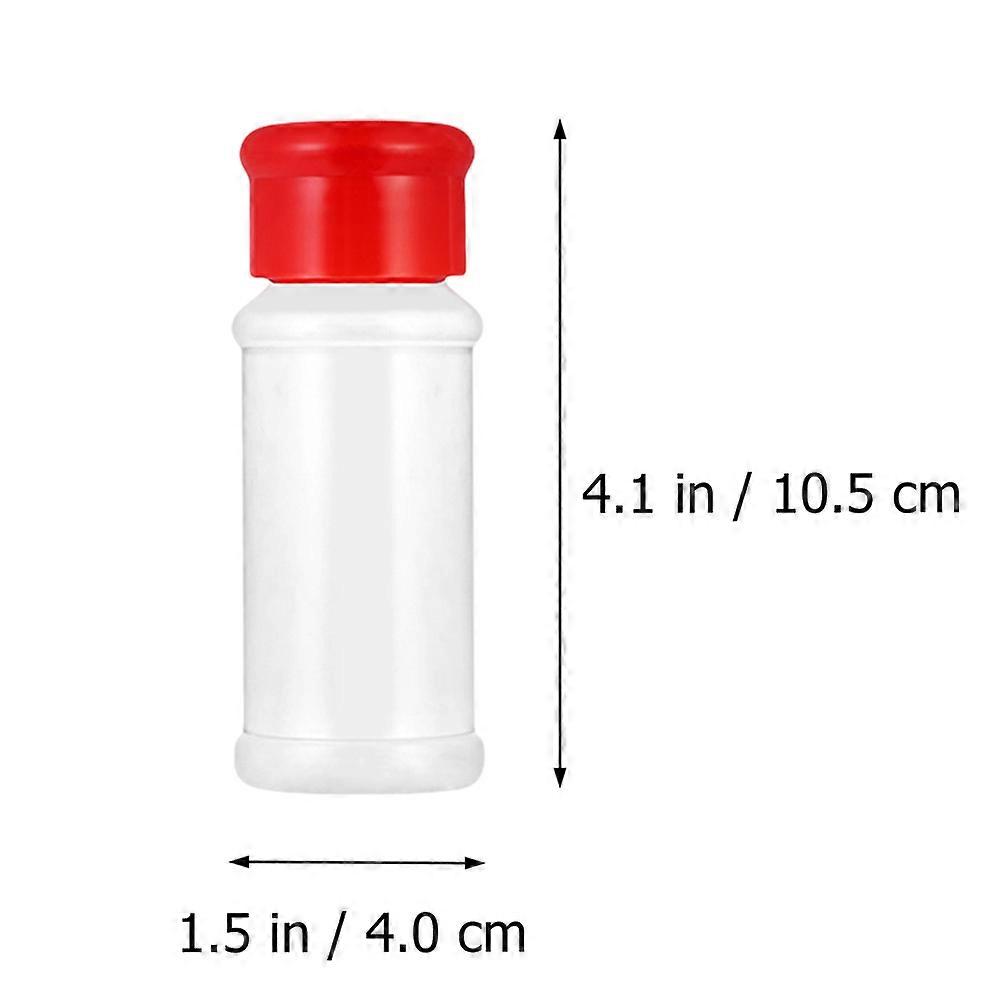 Plastic Spice Jar Red for Kitchen Storage 20Pcs Seasoning Bottles