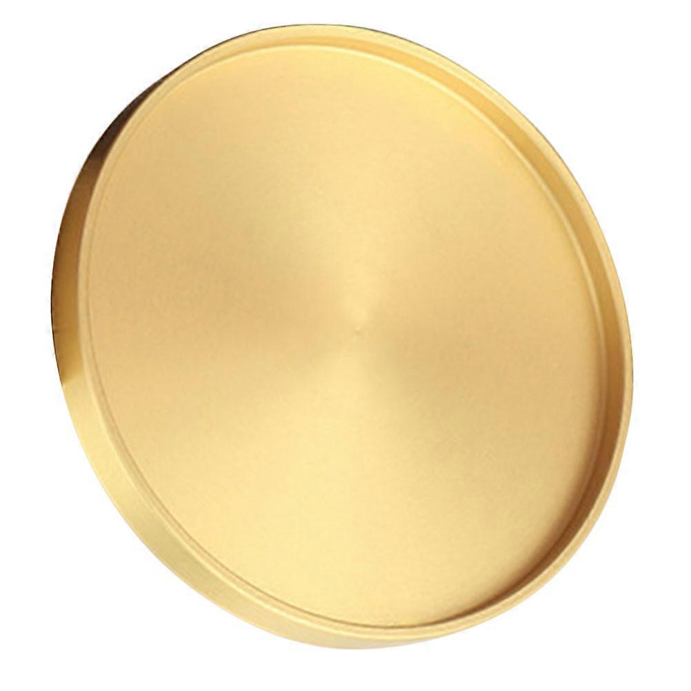 7Pcs Tea Serving Tray for Tea Pot Tray Copper Golden Coaster