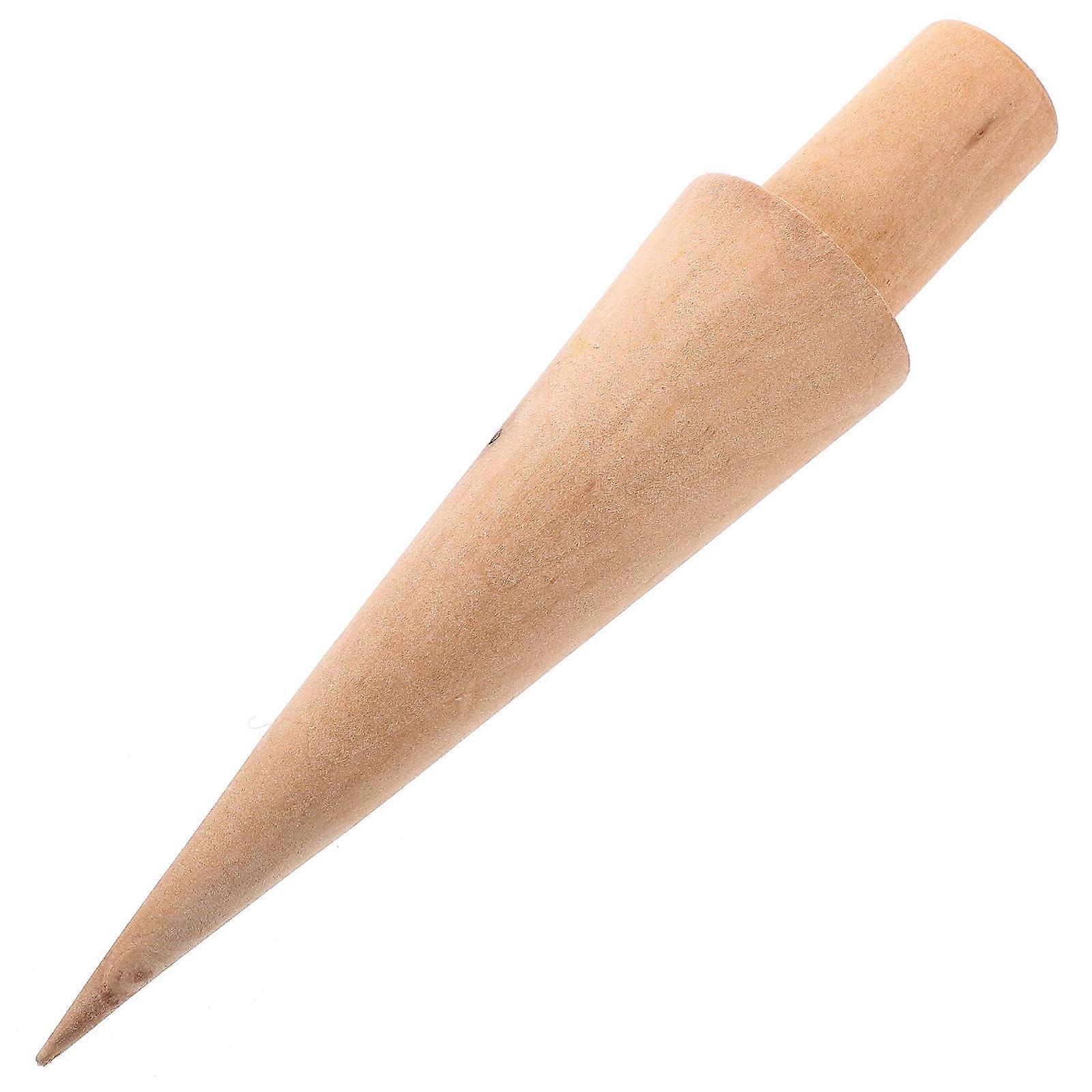 Waffelhörnchen-Form, kegelförmige Eiscremeform, hellgelb, 1 Set