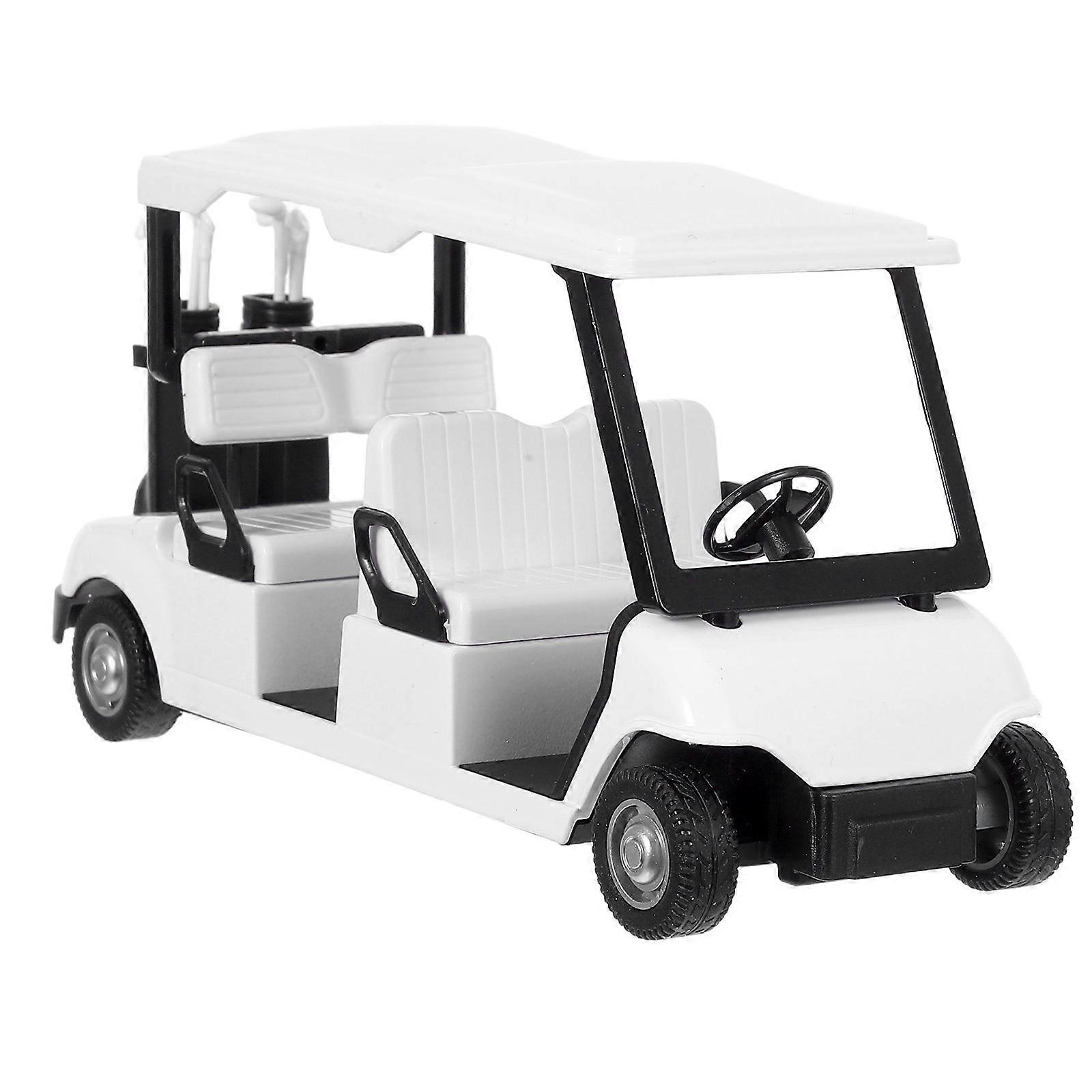 Diecast Mini Golf Cart Pullback Action Toy 2Pcs Collectible Vehicles