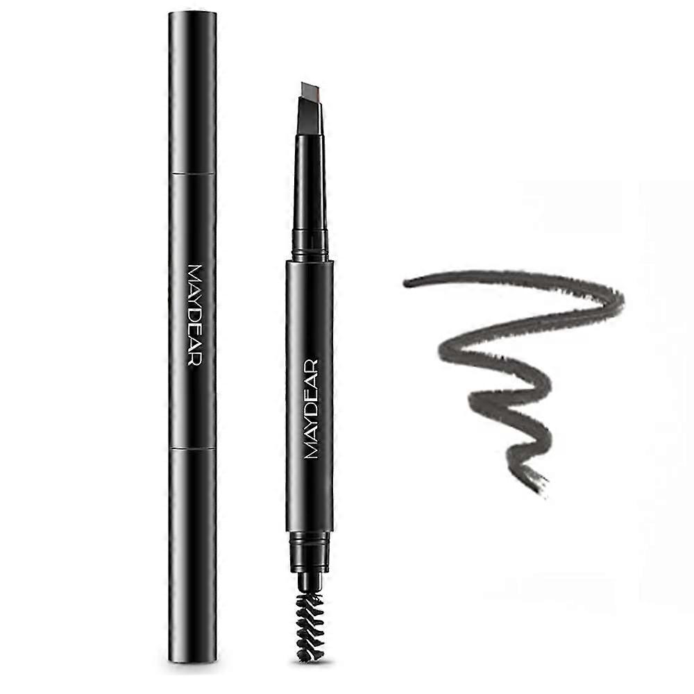 Waterproof Triangular Tip Eyebrow Pencil Gray Retractable Long Wear for Women