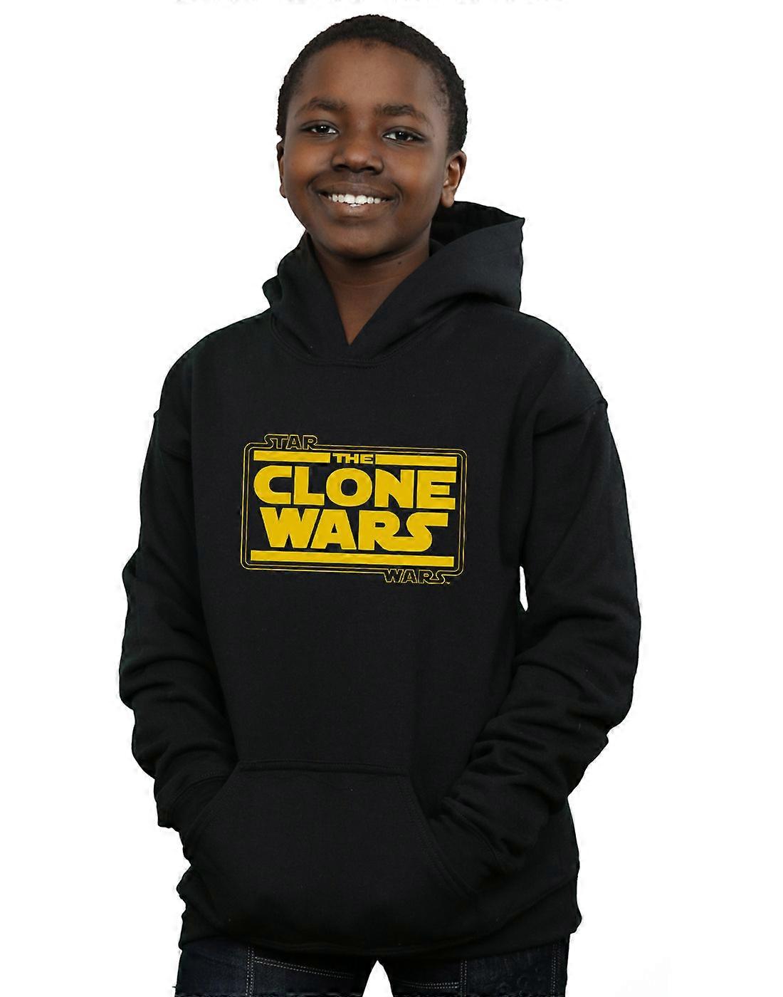 Star Wars Boys Clone Wars Logo Sudadera con capucha