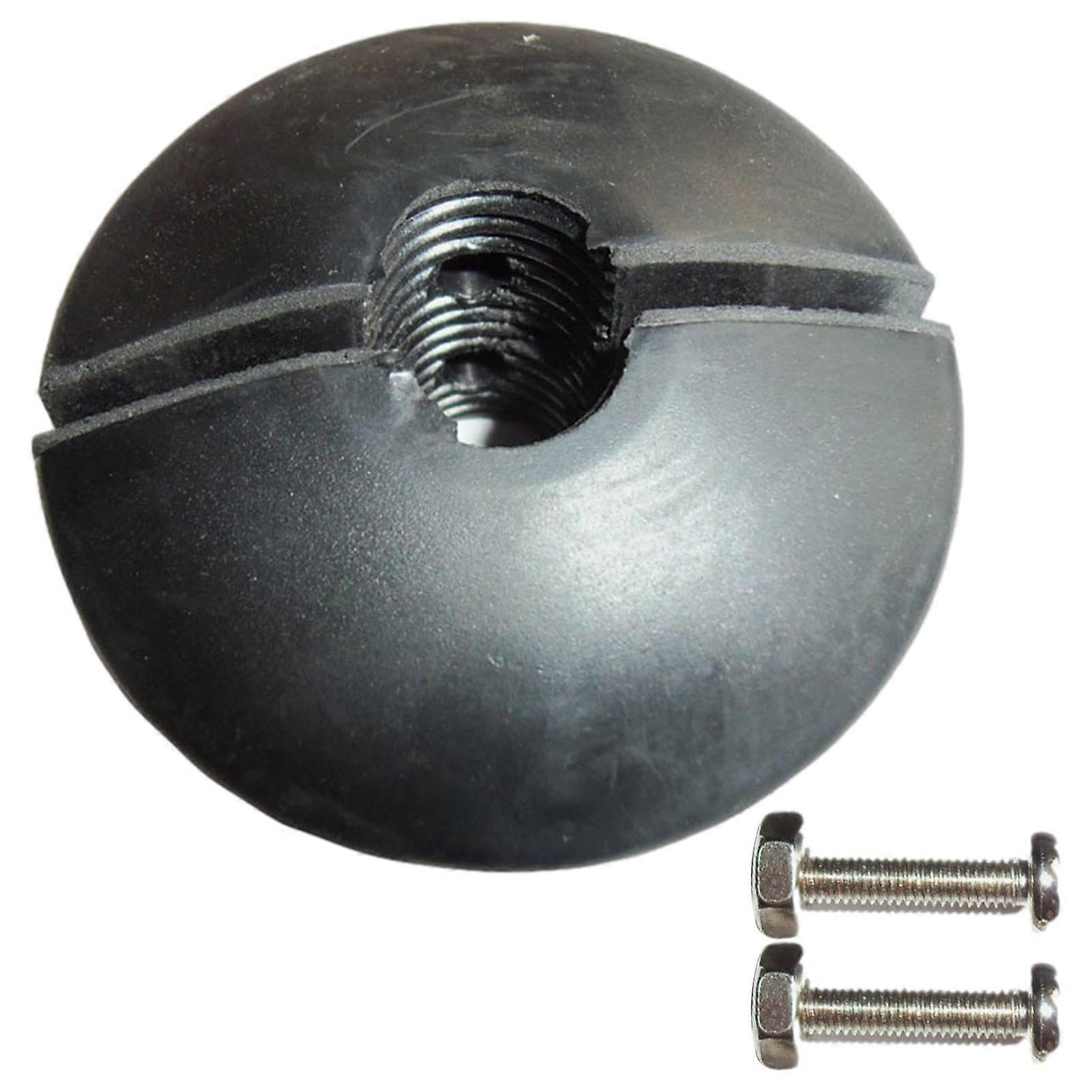 Adjustable Hose Reel Ball Stopper with Heavy Duty Rubber for Precise Retraction Control, Black