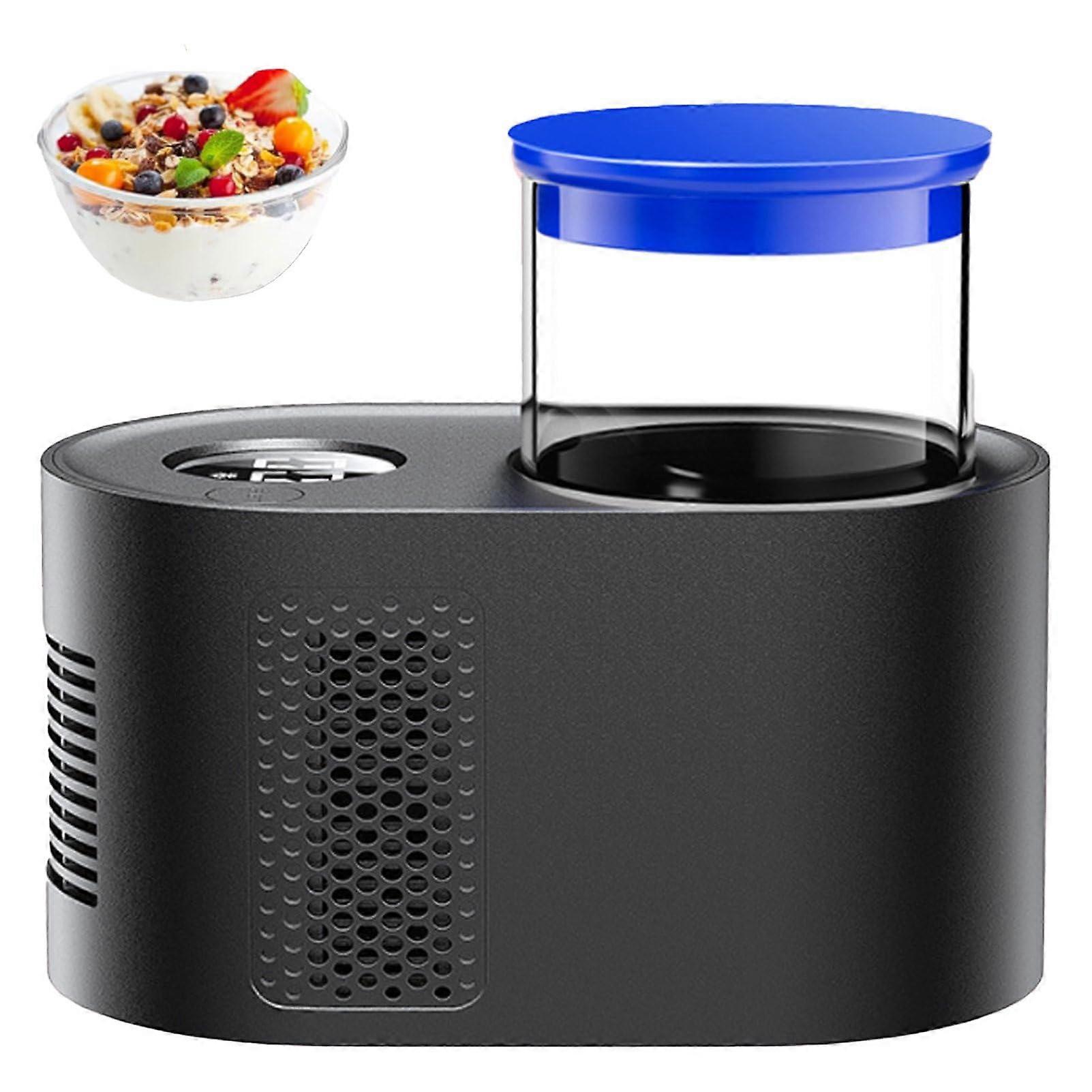 Automatic Yogurt Maker with Precise Temperature Control and Adjustable Timer for Fresh Homemade Probiotics, Black