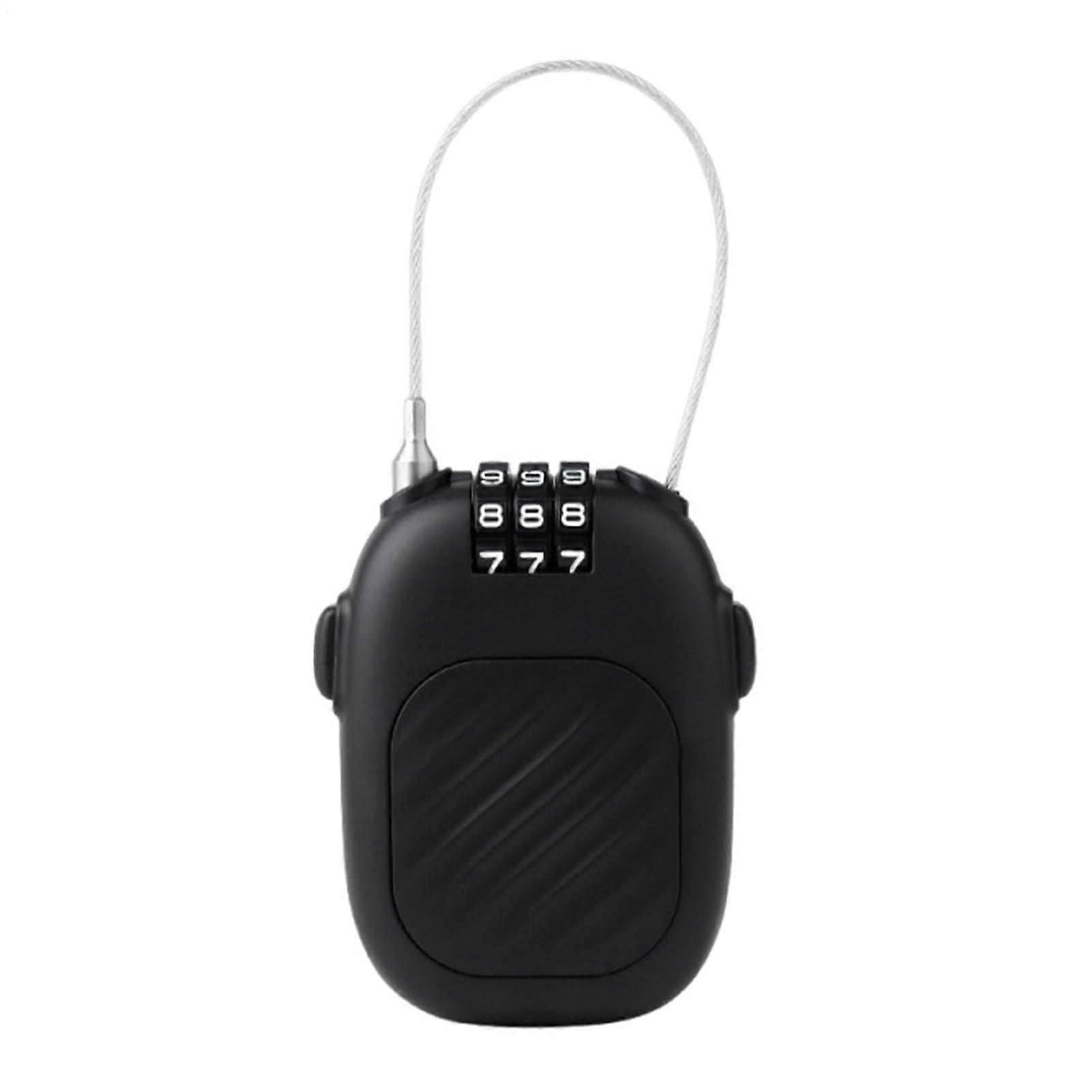 Retractable Ski and Snowboard Lock Cable with Weatherproof Keyless Combination for Theft Protection