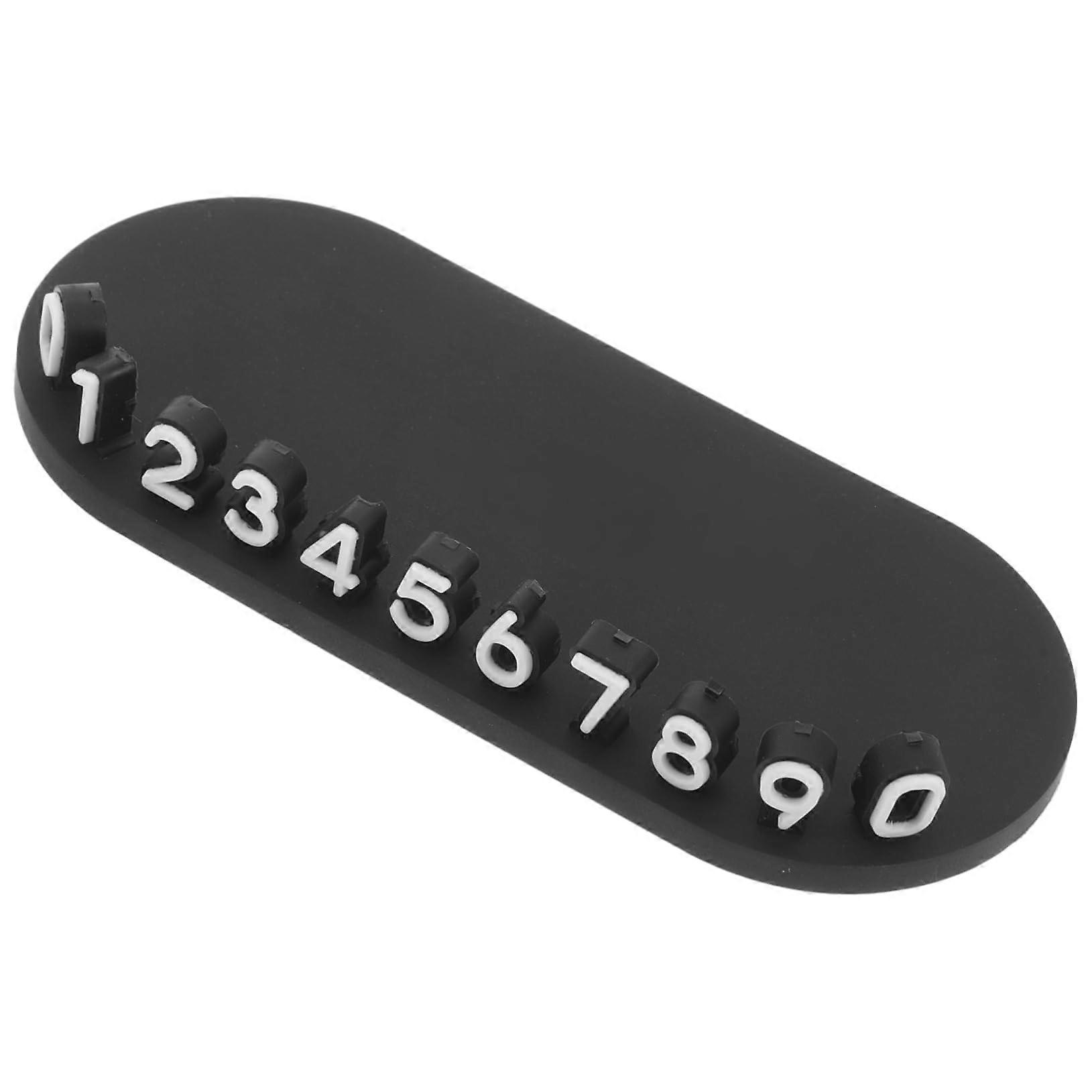 Temporary Parking Number Plate with  Visible Colours, Creative Dashboard Phone Display Sign