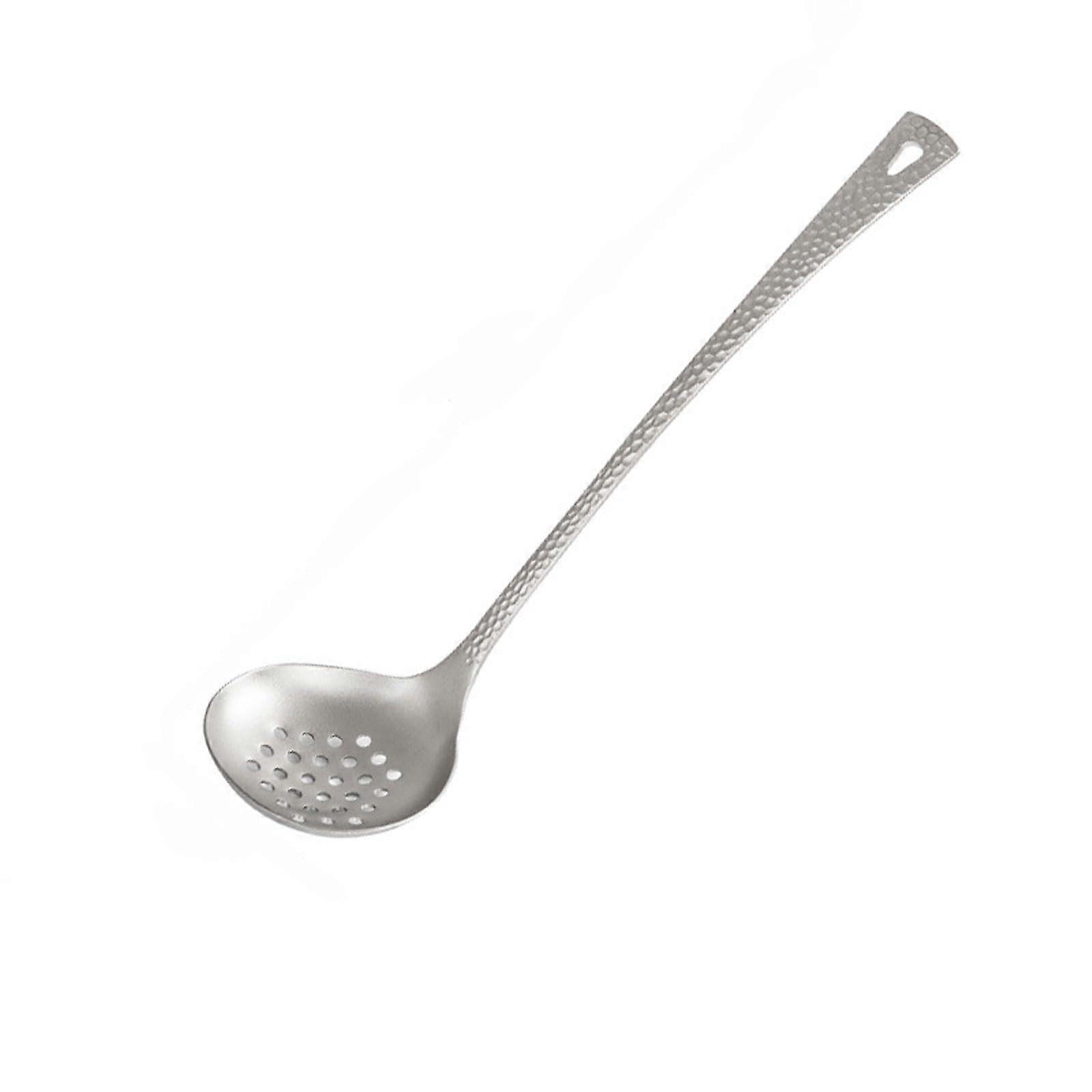 Titanium Skimmer Spoon Lightweight Slotted Strainer with Extra Long Handle for Cooking 27.5cm