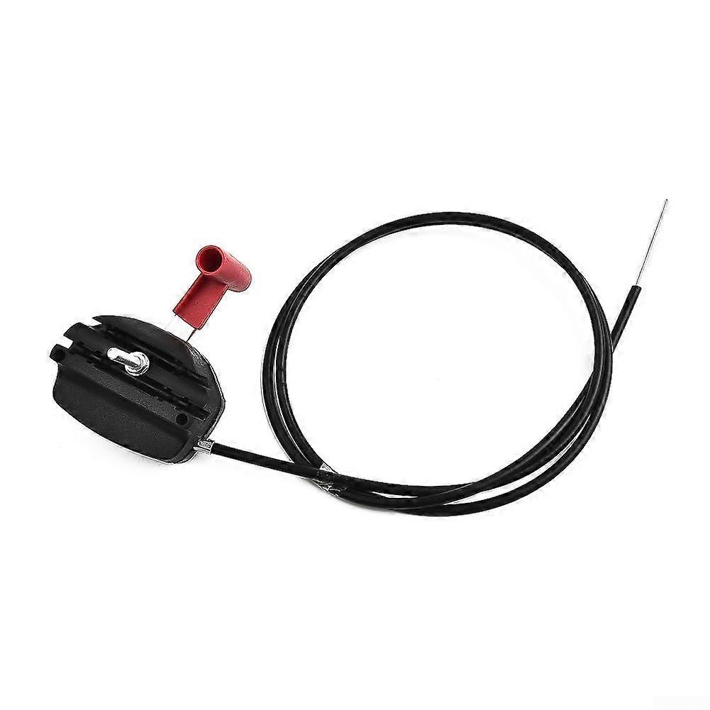 142cm Lawnmower Throttle Cable with Choke Lever, Flexible Alloy, Precise Throttle Control