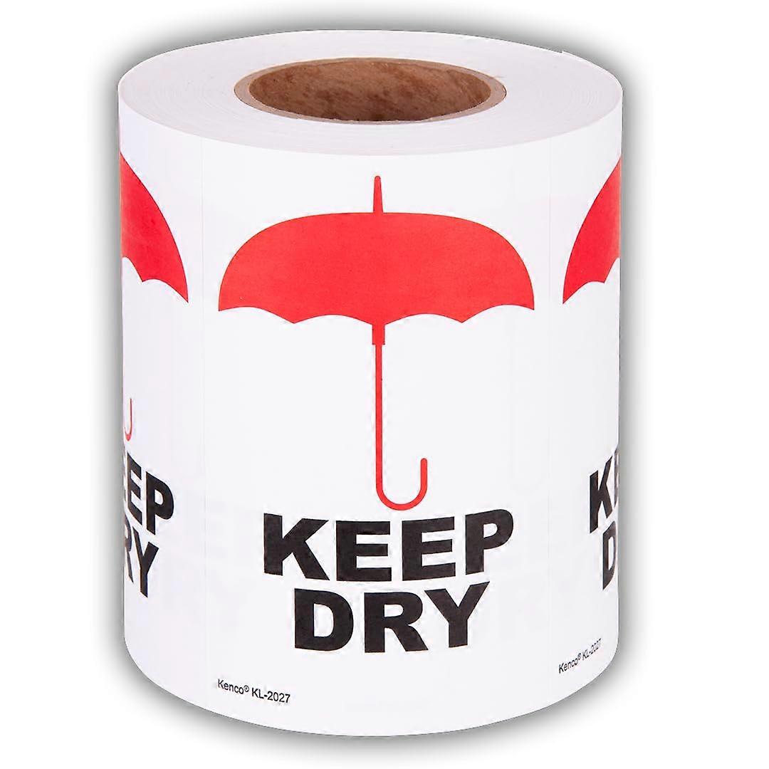 3x5 Keep Dry  Labels Large Matte Adhesive Packing Stickers 500 Per Roll 5 Pack