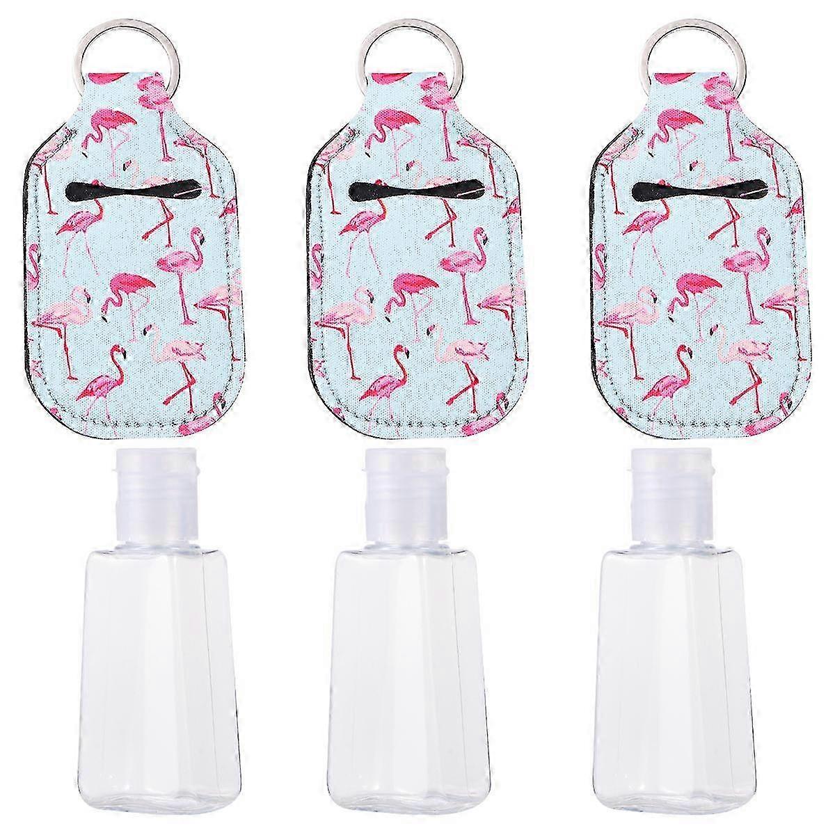 Refillable Bottle with Cover Portable Perfume Bottle for Storage Use 3Set