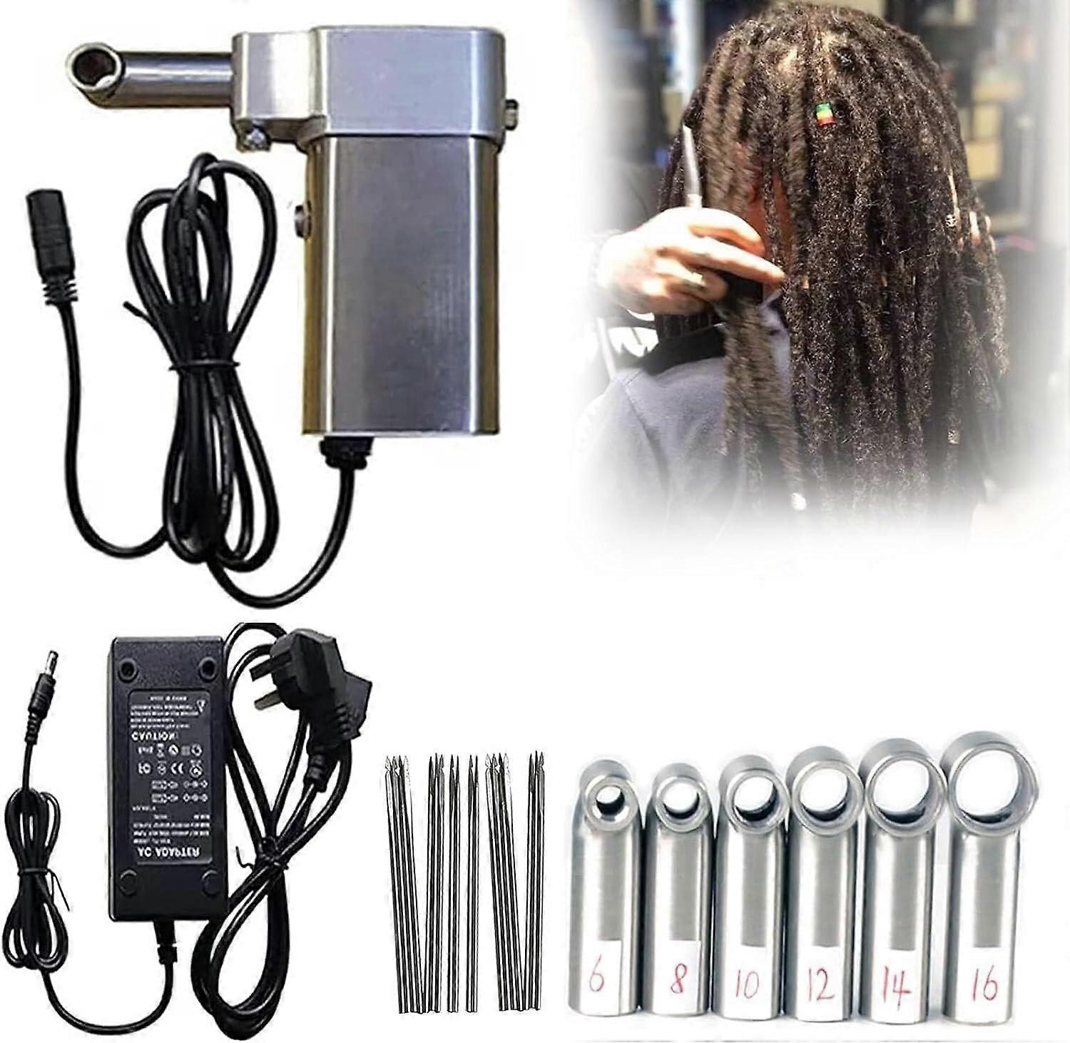 Handheld Dreadlock Machine with Triple Needle Action for Fast Loc Formation, 16mm Locs DIY