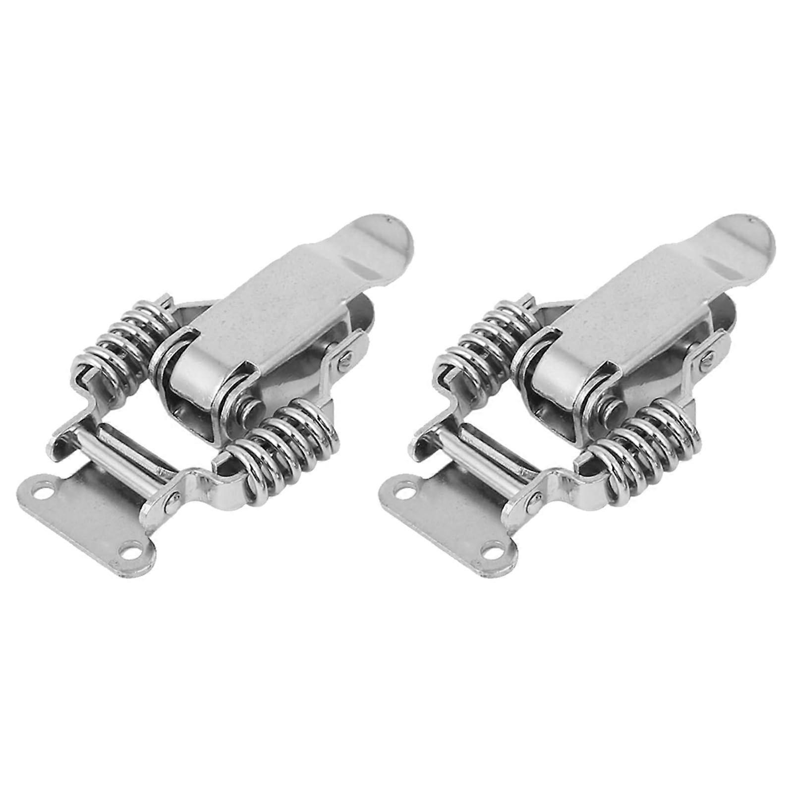 65mm Metal Compression Spring Toggle Latch Clamp, Secure Lock for Cabinet Wooden Box Toolbox