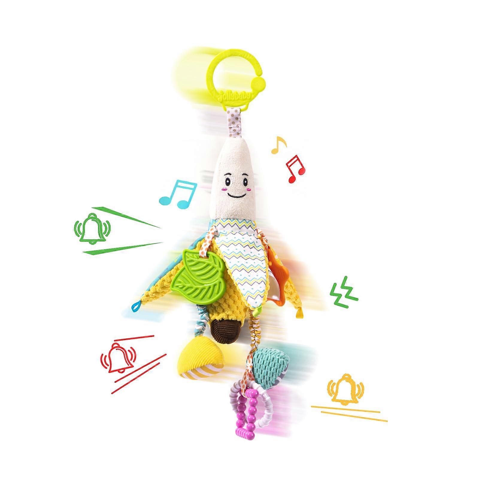 Baby Stroller Rattle Toy Banana Plush with