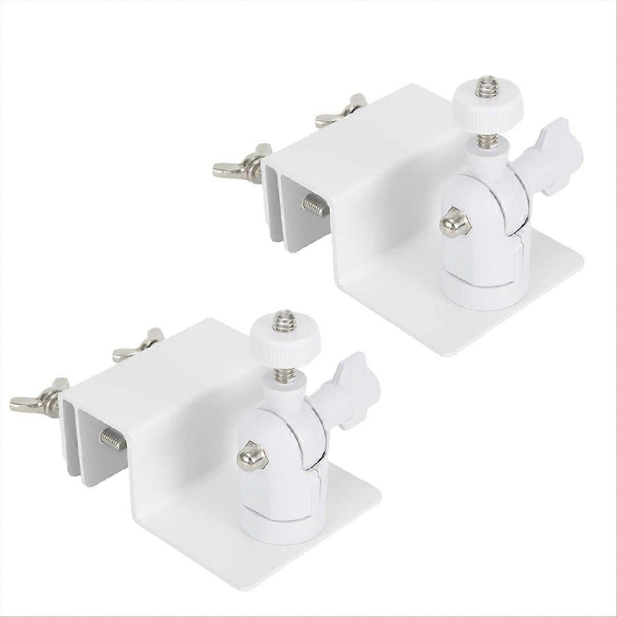 2 Pack Gutter Mount Compatible for Ring Solar Panel, 360Adjustable Universal Panel Ring Gutter Mount for