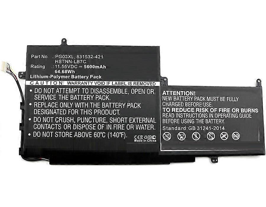 11,55V 5600mah 65wh Li-pol