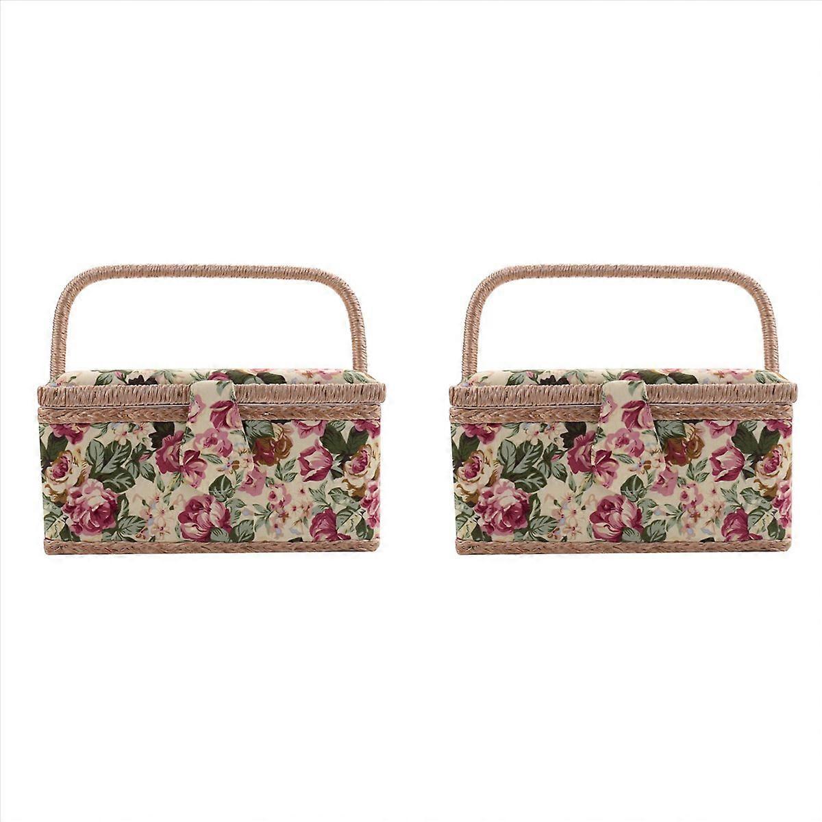 Extra Large Sewing Basket,for Needles, Thread, Tape Measure