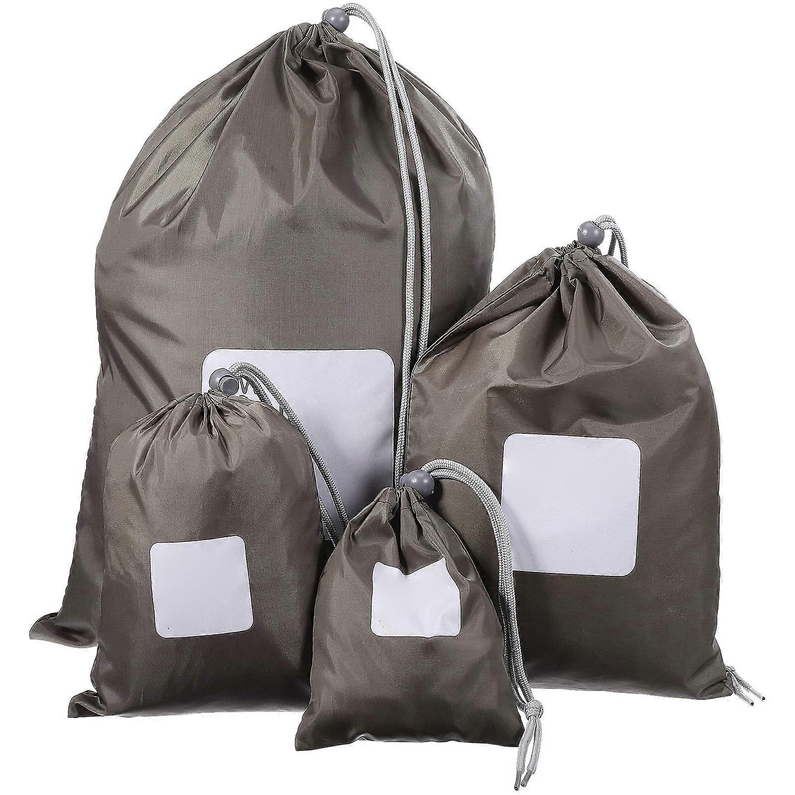 Travel Storage Bags Drawstring Storage Pouch for 4Pcs Portable Use