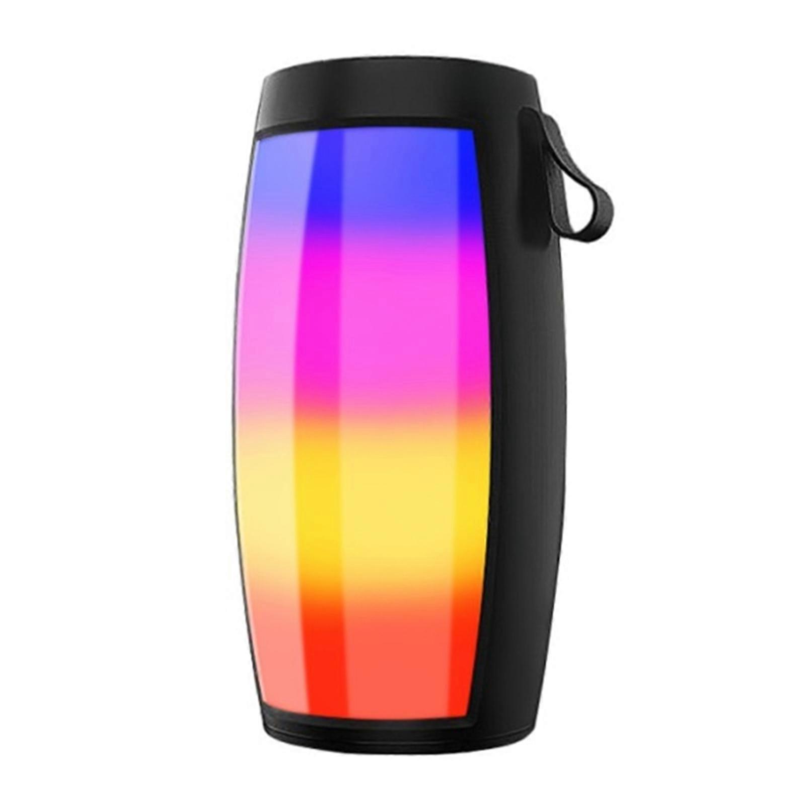 Mini Wireless Bluetooth-compatible Speaker with Colorful LED Light Support USB Disk TF Card