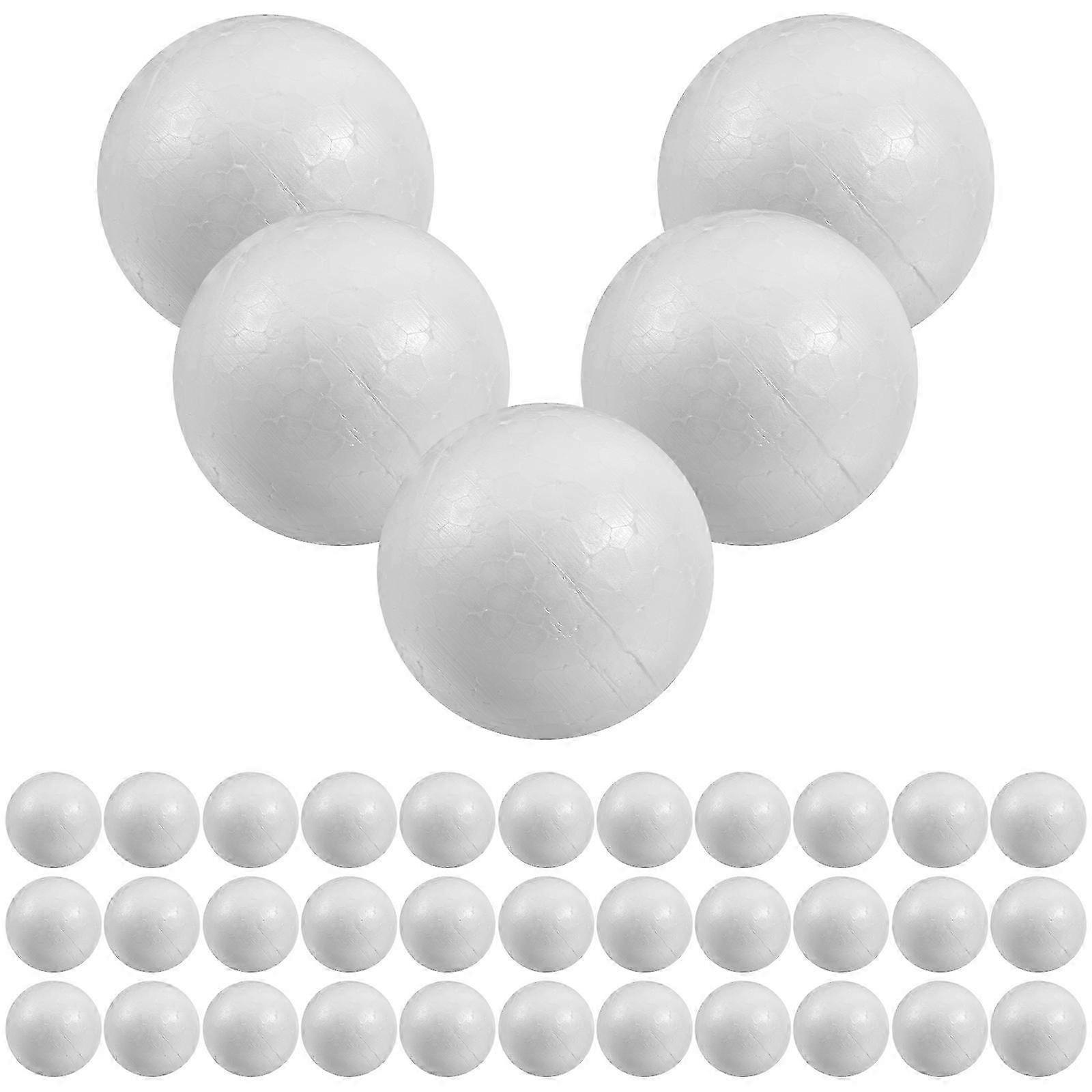 100pcs 3cm Solid Round Polystyrene Balls Ideal Wedding Decoration DIY Craft Stuff