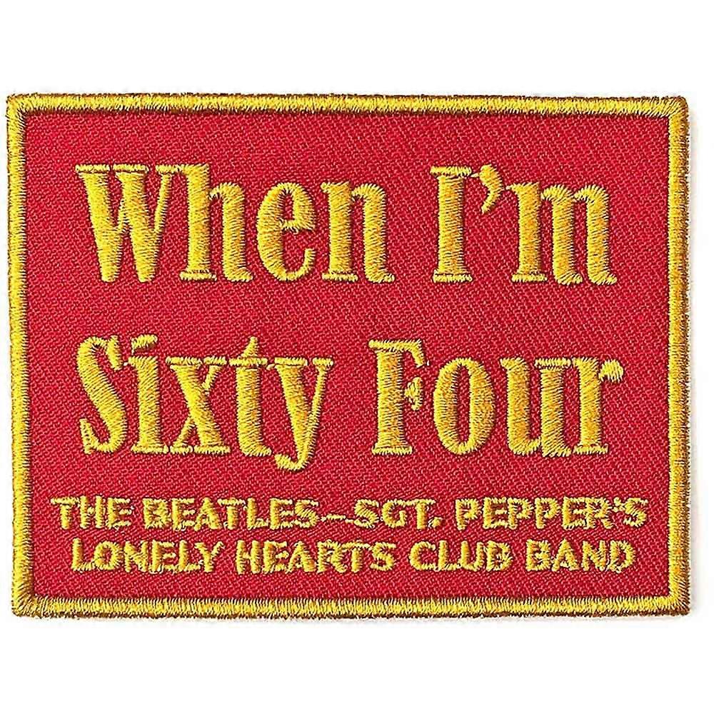 The Beatles Patch When Im Sixty Four