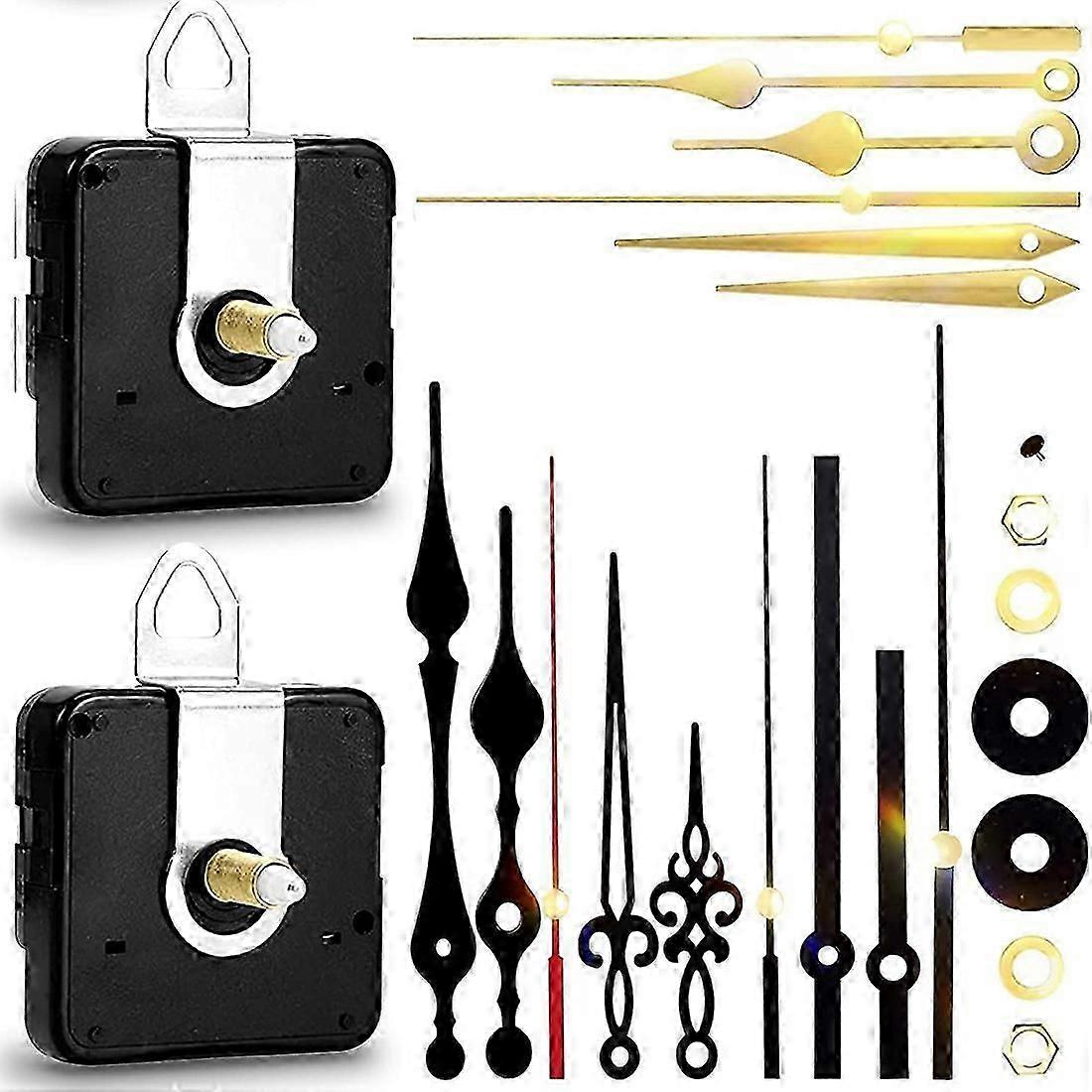 Quartz Clock Mechanism Kit, Wall Clock Mechanisms Mattery Powered Replacement, Clock Replacement DIY