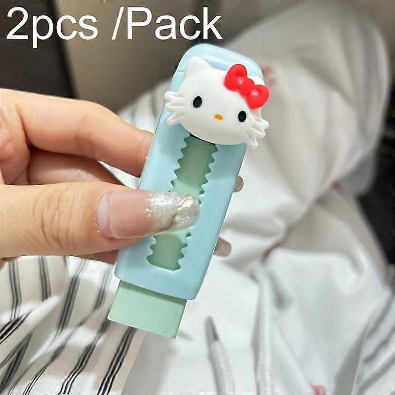 2pcs /Pack Cartoon Push-Pull Eraser Children Retractable Eraser