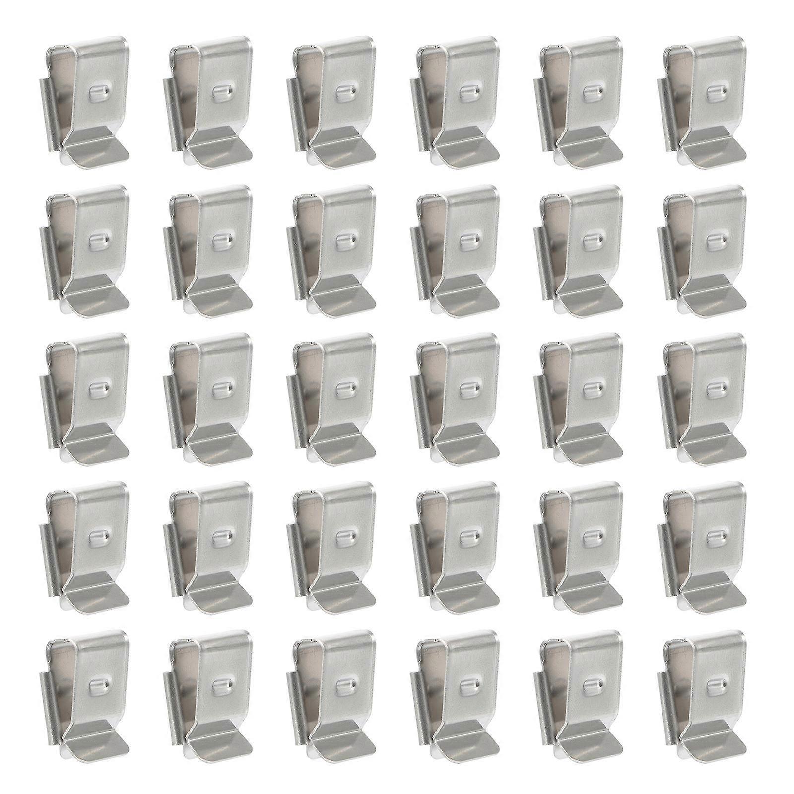 Solar Panel Cable Clips Wire Clamp for Cable 30Pcs Easy Install Silver Clips