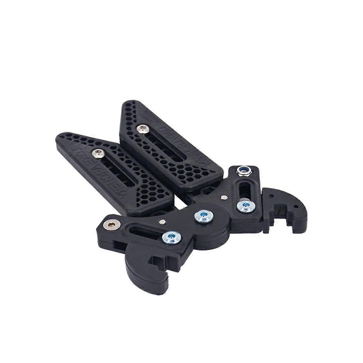 Compound Adjustable Lightweight Scissors Style Archery Bow Kick Stand Holder (Black)