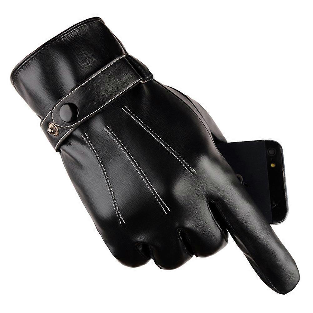 Men Gloves Winter Gloves Touch Screen Texting 1Pair Thick Lining