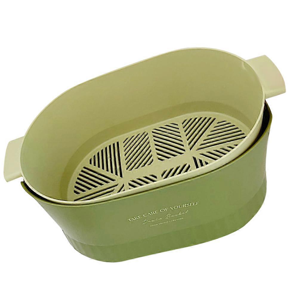 Double Layer Vegetable Basket Fruit Strainer Basket for Home Use