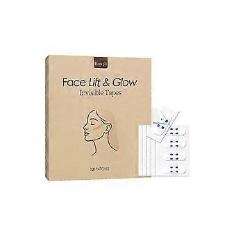 Pegatinas invisibles para lifting facial: reafirman la piel del rostro, hidratan y proporcionan un efecto lifting para un rostro pequeño en forma de V. Pegatinas transparentes e invisibles.