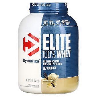 Dymatize, Elite 100% Whey Protein Powder, Gourmet Vanilla, 5 lbs (2.3 kg)