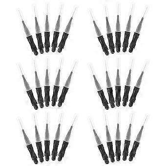 Black Eyebrow Brush with Cap for Makeup Use 50Pcs Micro Brushes