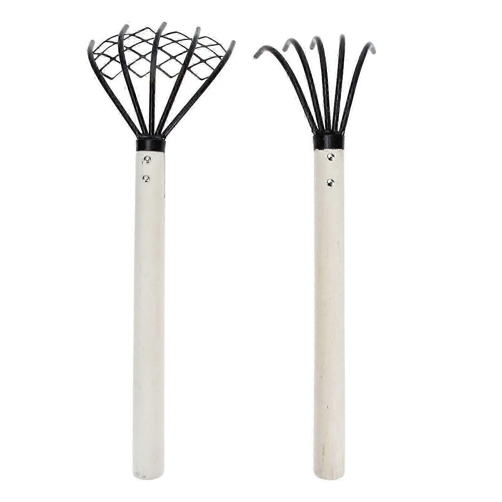 2pcs Hand Rake 5 Tine Claw Rake Beach Shell Digging Rake Durable Hand Tool