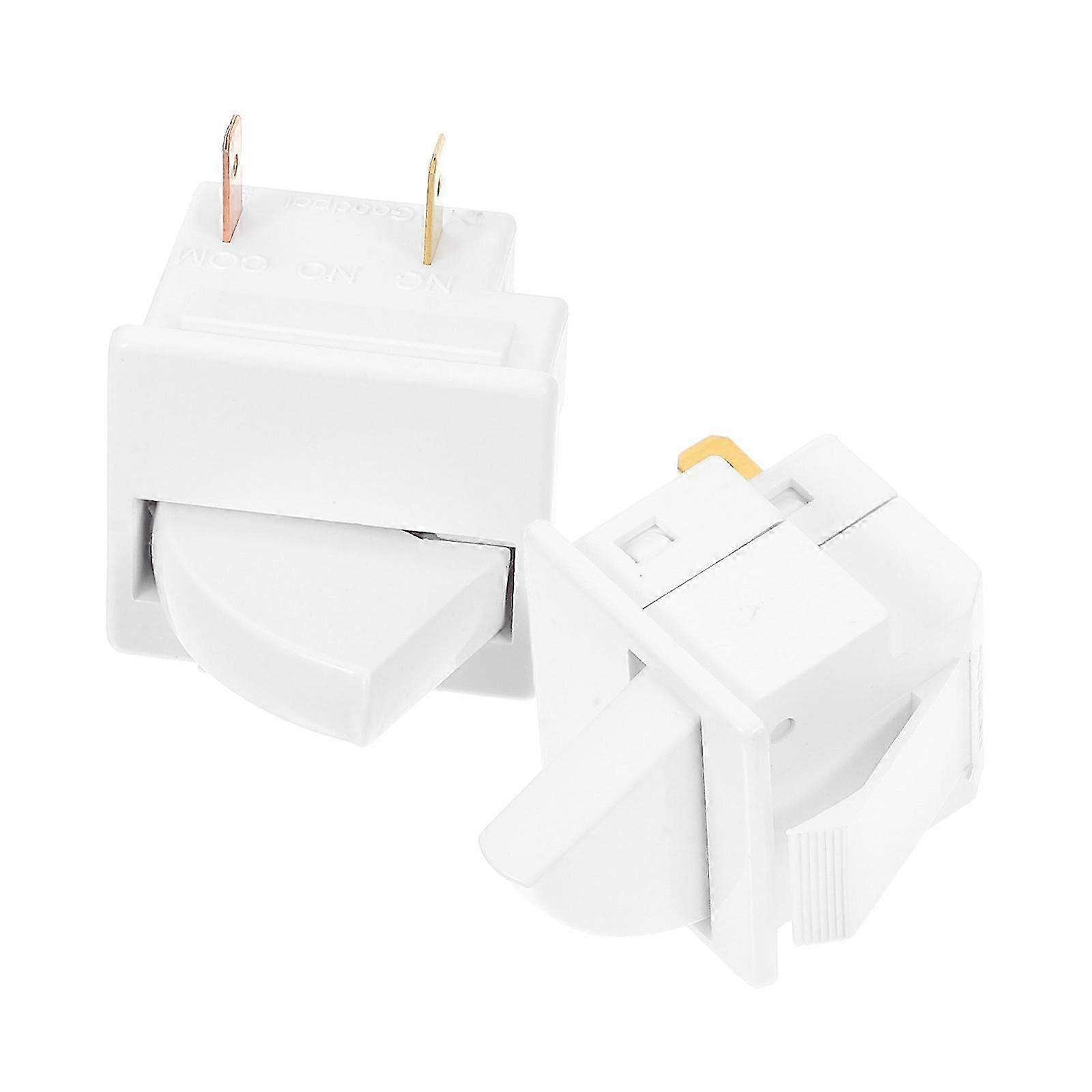 Control Light Switch Refrigerator Door Switch for Replacement 2Pcs