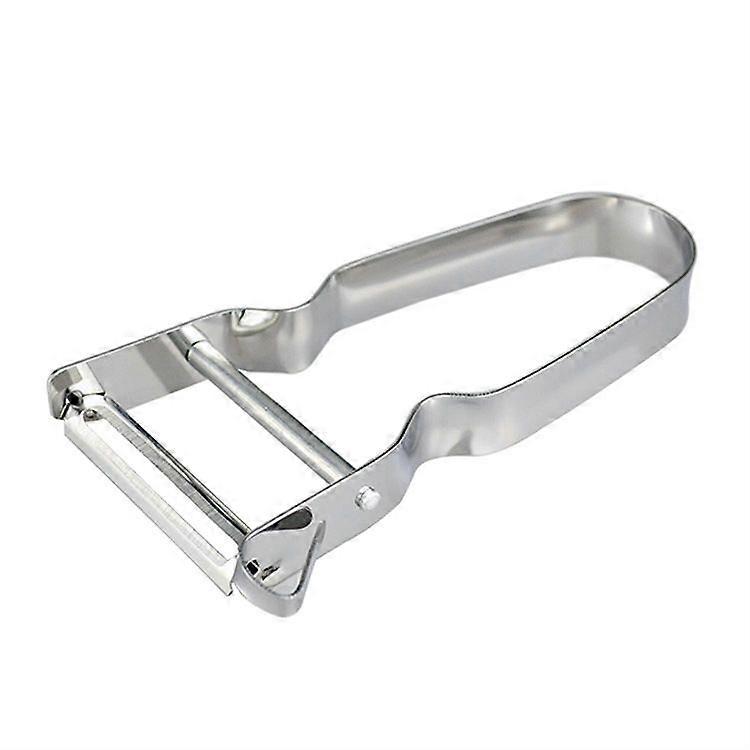 Potato peeler, double-edged with pendulum blade, extra sharp, metal handle