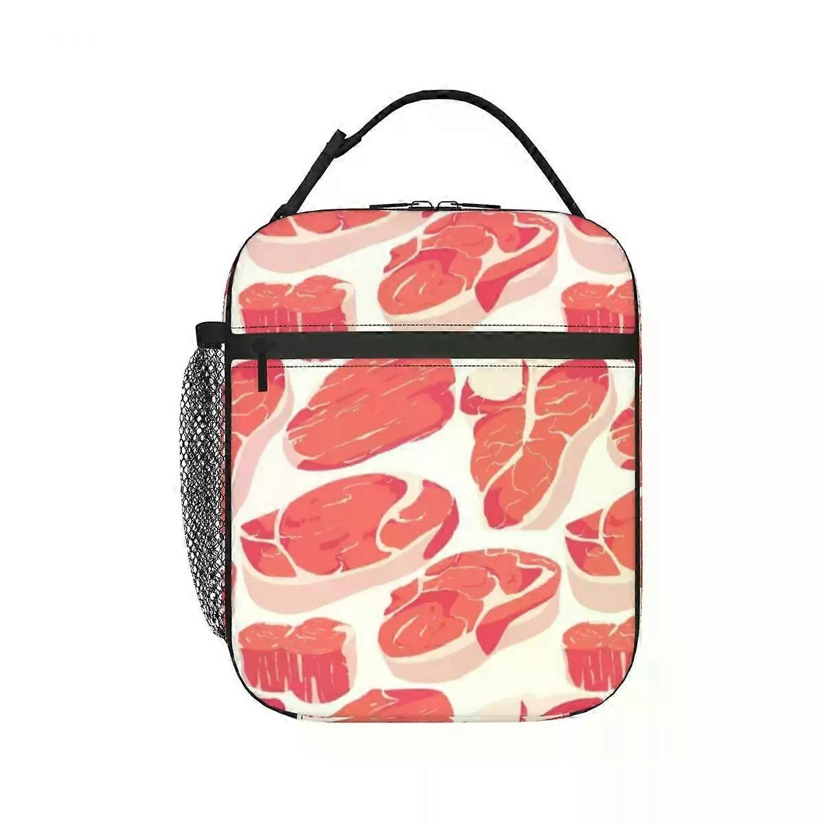 v1341 Seamless Meat Pattern One Lunchbag ip472