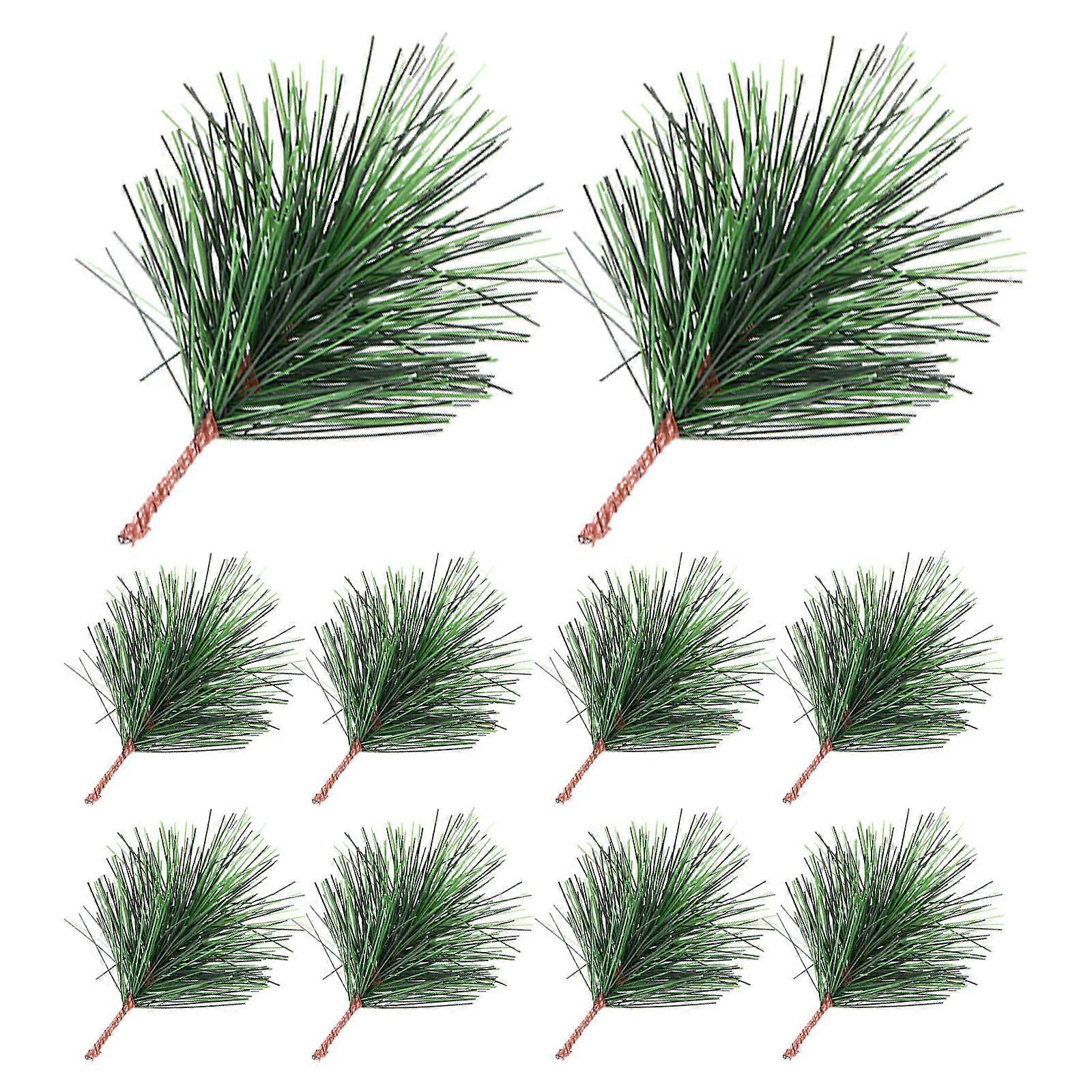 24Pcs Creative Pine Picks Novelty Simulation Christmas Pine Branches Decors